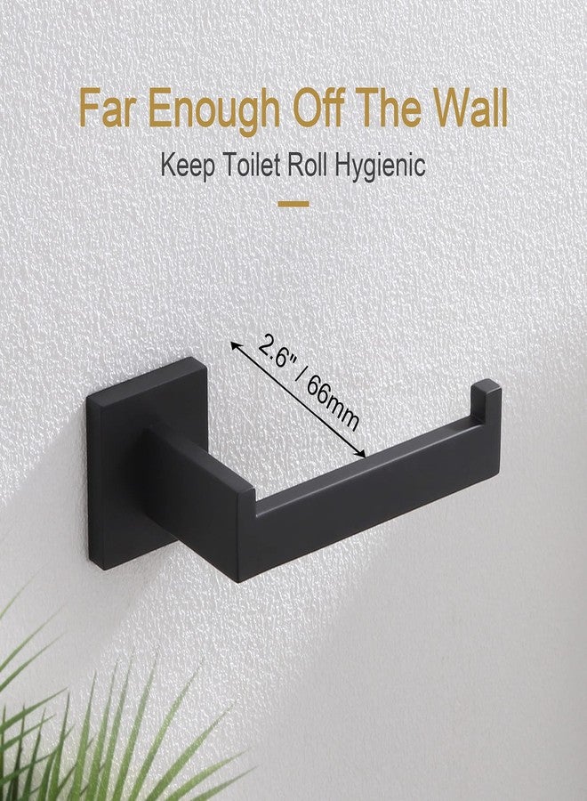 KOKOSIRI Black Toilet Paper Holders Bathroom Toilet Paper Roll Holder SUS304 Stainless Steel Contemporary Wall Mounted, 2 Pack, B2003BK-P2 - Image 4